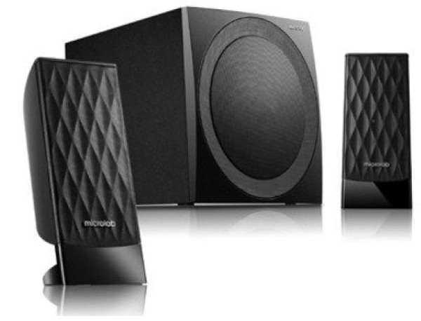 Microlab M300U Aktivni drveni zvucnici 2.1  38W RMS(14W,2x12W) SD, USB, FM radio, 3.5mm