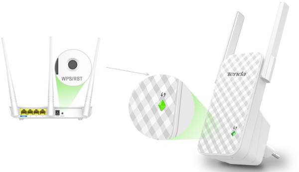 Tenda A9 WiFi ripiter/ruter 300Mbps Repeater Mode Client+AP white (Alt:WNP-RP300-03 )