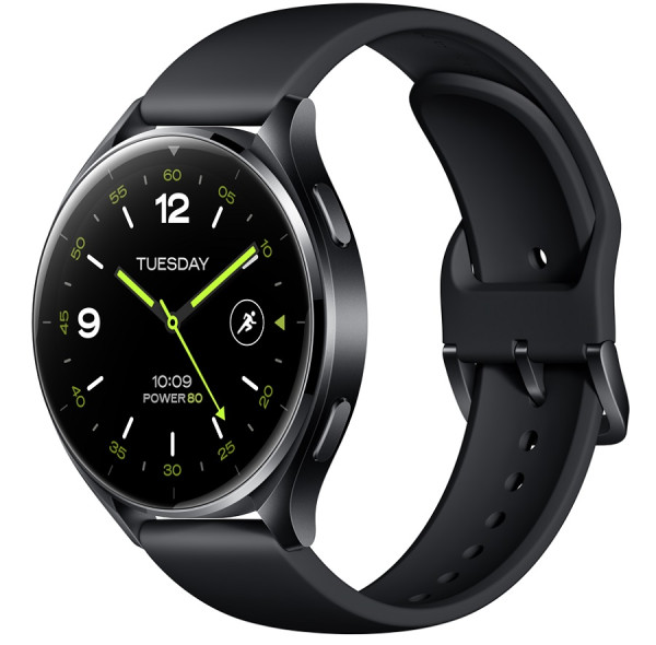 Xiaomi Watch 2 Black Case with Gray TPU Strap