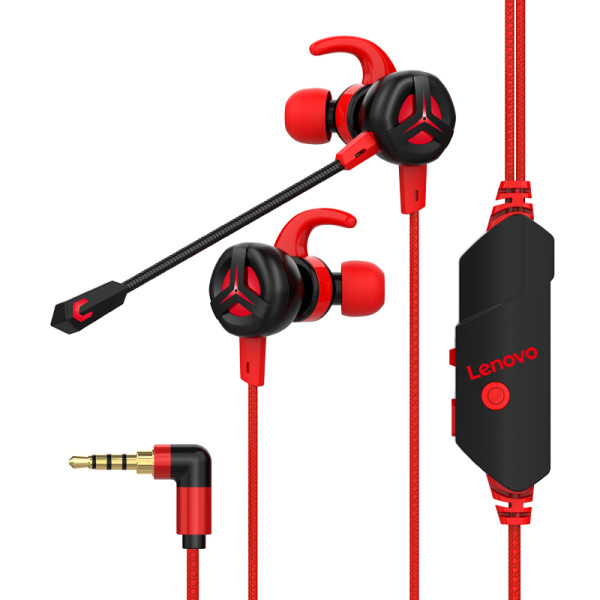 Lenovo HS-10 Surround 7.1 Gaming Headset, Red