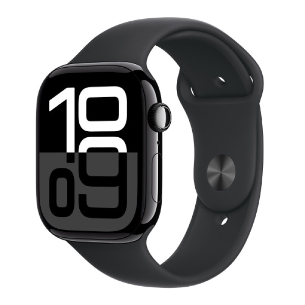 Apple Watch S10 GPS 46mm Jet Black Alu Case/Black Sport Band - M/L mwwq3qv/a