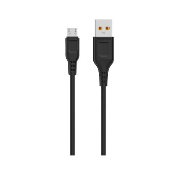 DENMEN D01V Micro USB data kabl 2,4A 1m CRNI