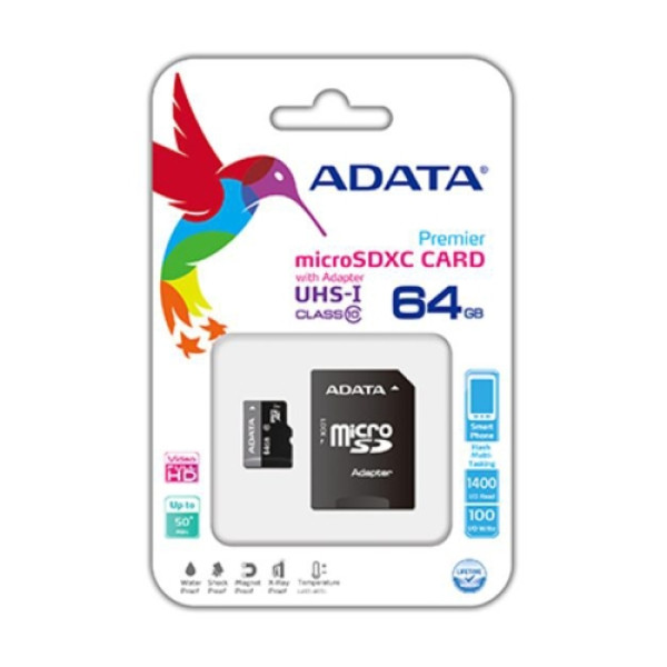 AData Micro SD 64GB sa adapterom