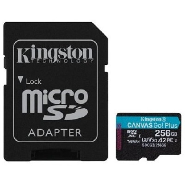 KINGSTON 256GB Micro SD+adapter SDCG3/256GB