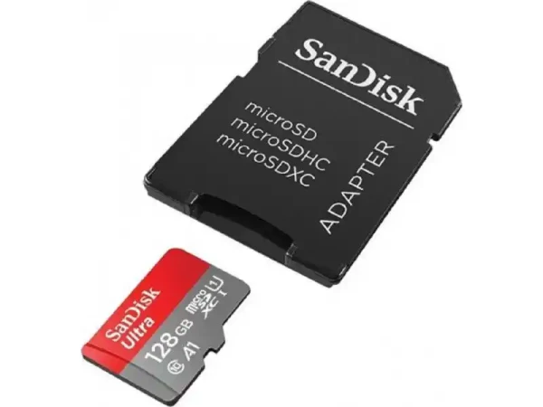 Micro SD 128GB SanDisk Ultra + adapter SDSQUAB-128G-GN6MA