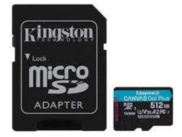 Memorije kartice KINGSTON SDCG3512GBmicroSDXC512GBClass 10170MBs-90MBs+adapter