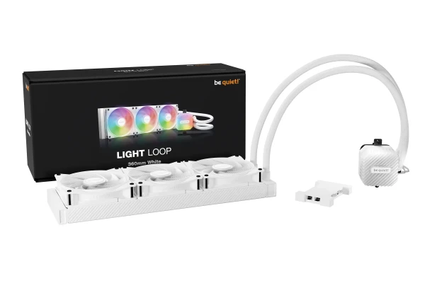 CPU vodeno hladjenje Be Quiet ARGB Light Loop 360mm BW023 (AM4,AM5,1151,1150,1155,1200,1700) White