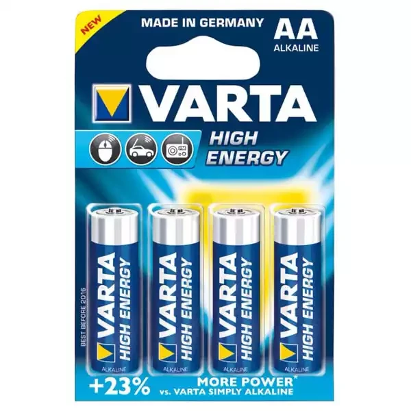 Baterija Varta LR6 High Energy AA, nepunjiva 14