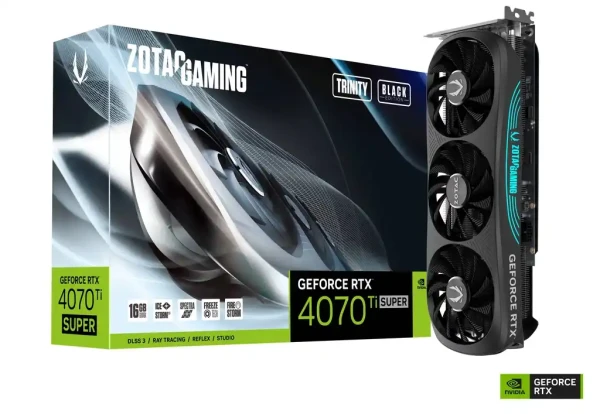 Grafička karta Zotac GAMING GeForce RTX 4070 TiSuper Trinity BlackEdition 16GB DDR6 256bit HDMI3xDP