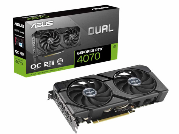 Grafička karta ASUS DUAL-RTX4070-O12GD6-EVO NVD12GBGDDR6192bitcrna