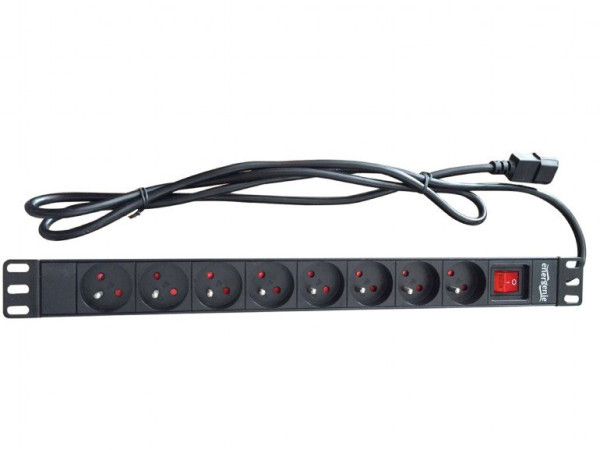 Kabl 230V razvodni PDU panel 191U sa 8 utičnih mesta,1.8m C14 (PDU-8SP-1U-C14)