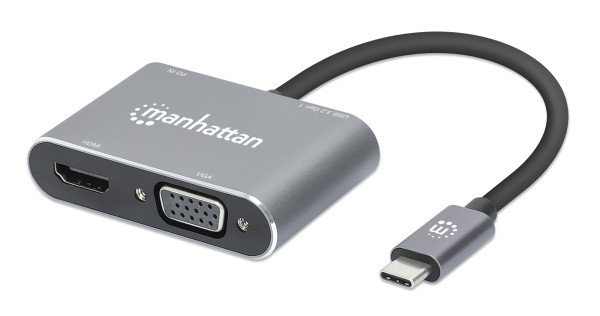 Docking station Manhattan 130691 USB-C - VGAHDMIUSB 3.0PD 87W