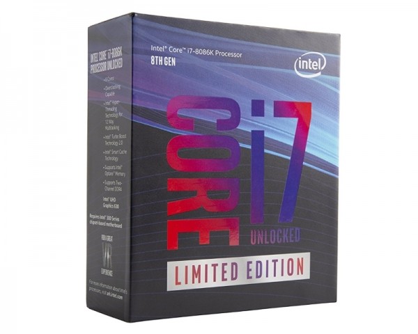 INTEL Core i7-8086K 6-Core 4.0GHz (5.0GHz) Box