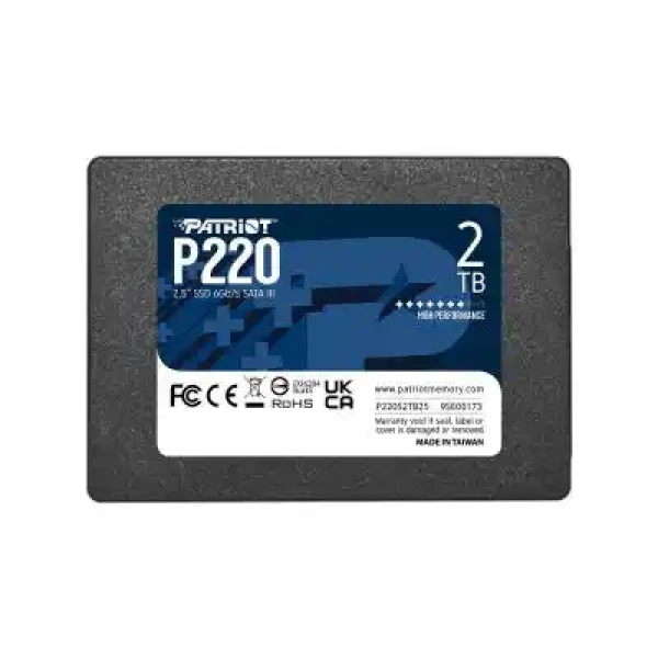 SSD 2.5 SATA3 2TB Patriot P220 550MBs500MBs P220S2TB25