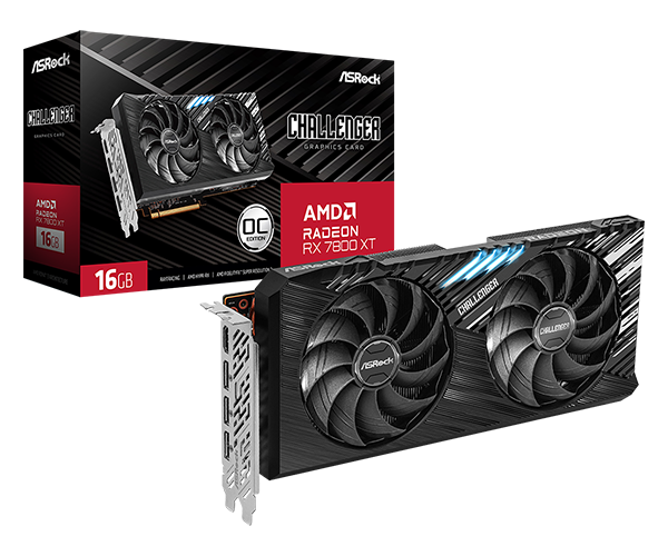 SVGA Asrock Radeon RX 7800 XT Challenger 16GB GDDR6 OC, RX7800XT CL 16GO