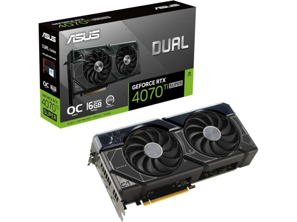 Grafička karta ASUS DUAL-RTX4070TIS-O16G NVD16GBGDDR6X256bitcrna