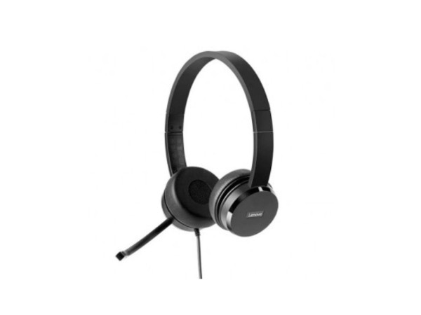 Slušalice LENOVO 100 StereoUSBpasive noise cancellation4XD0X88524crna