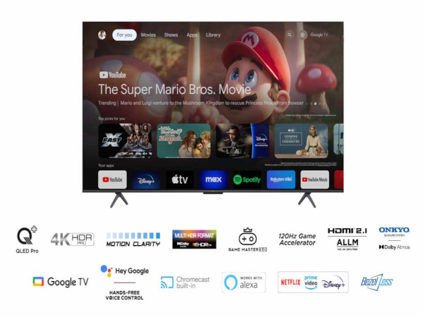 Televizor TCL 65C655QLED65''4K HDR PROGoogle TV