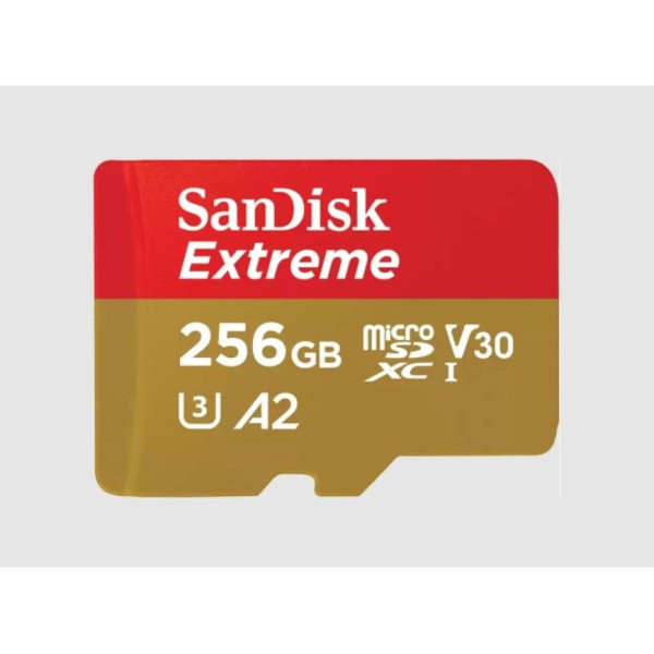 MicroSDXC SanDisk 256GB Extreme, SDSQXAV-256G-GN6MA + adapter