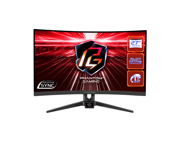 Monitor 27'' AsRock PG27F15RS1A VA 1920x1080240Hz1msHDMIx2DPzvučnici